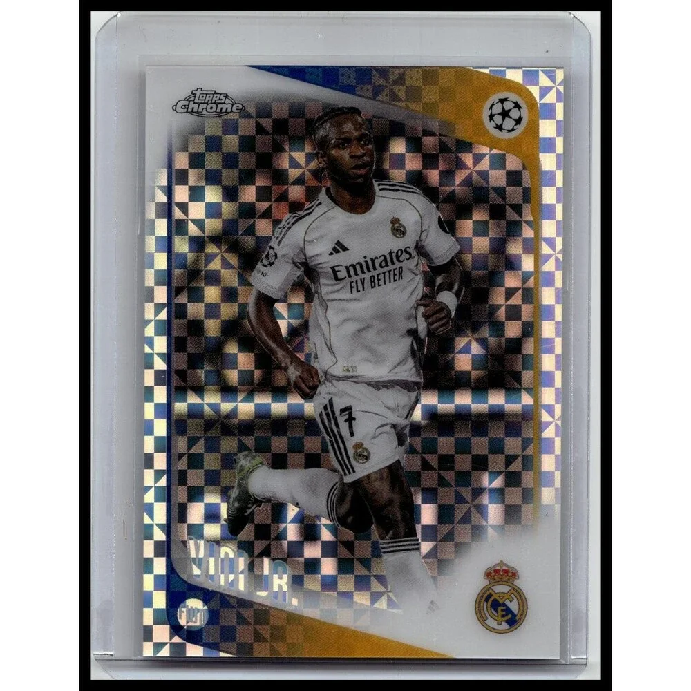 2025-26 Topps Chrome UEFA Vini Jr. #115 Real Madrid CF Geometric Refractor